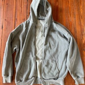 Oversized brandy Melville zip sweatshirt